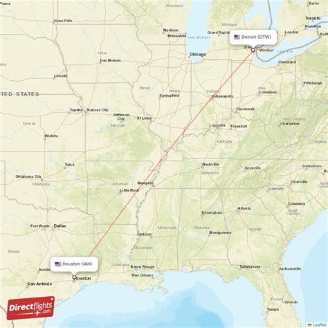 $41 Flights from Houston (IAH) to Detroit (DTW) 